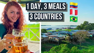 3 MEALS 3 COUNTRIES IN 1 DAY CHALLENGE (Colombia, Peru, Brazil)