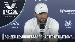 Scottie Scheffler after Round 2: 'Stretching in a jail cell was new for me' | 2024 PGA Championship