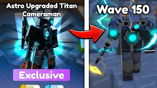 Astro Upgraded Titan Cameraman VS Endless Mode In Toilet Tower Defense! (Roblox)