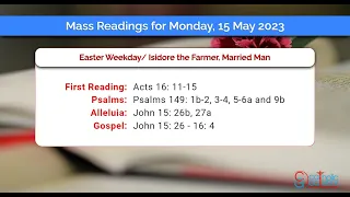 Catholic Mass Readings in English - May 15 2023