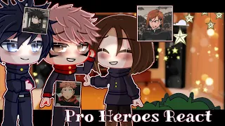 Pro heroes react Jujutsu kaisen||Megumi,Nobara & Itadori||3/3||InuPanda