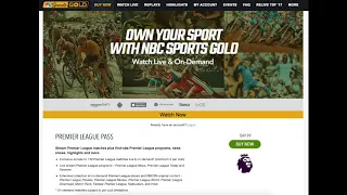 26 August 2017 - NBC Sports Gold is Crap