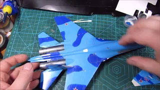 Revell 1/72 SU-27 SM Flanker pt.3 FINALE!! (Youtube flanker GB)