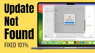 Update Not Found & Stuck Checking for Update, Not Showing Error on Mac (macOS Sonoma)