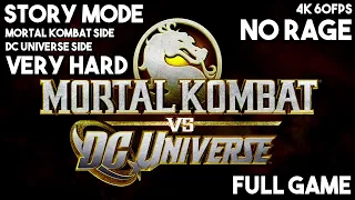 MORTAL KOMBAT VS DC UNIVERSE | STORY MODE | VERY HARD | MK & DC SIDE | NO RAGE | 4K 60FPS