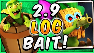 BEST LOG BAIT DECK in CLASH ROYALE CRUSHES LADDER!