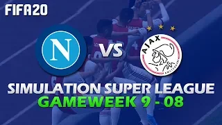 FIFA 20 | Napoli vs Ajax | Simulation League | Gameweek 09/08 Full Match & Gameplay