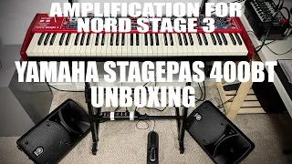 Unboxing Yamaha StagePas 400BT Portable PA System for Nord Stage 3!