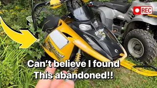 Saving Snowmobiles From The Bushes  Ski Doo rev440 300 freestyle Arctic Cat 120