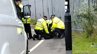 Middlesbrough vs Millwall.(scenes pryros fighting)