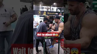 The Fearful Wait for Akimbo 69 Armwrestling Machine 😱#deniscyplenkov #armwrestling