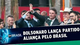 Novo partido de Bolsonaro, "Aliança pelo Brasil", é lançado oficialmente | SBT Brasil (21/11/19)