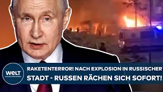 PUTINS KRIEG: Raketenterror! Nach der Explosion in russischer Stadt! Russen rächen sich sofort