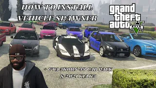 How to Install Add-On Vehicle Spawner + Car Pack (2021) GTA 5 MODS