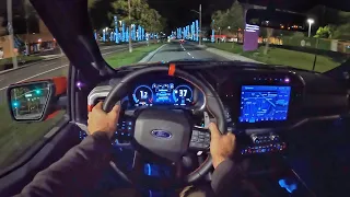 2021 Ford F-150 Raptor 37s POV Night Drive (3D Audio)(ASMR)