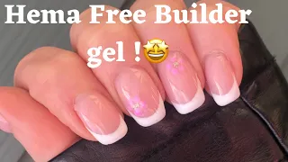 Glitterbels New Hema Free gel ! & Beginner Friendly Builder gel French Tip Tutorial 💅💅💅💅