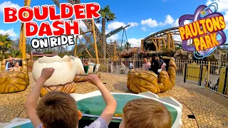 Dodge and Spin on Boulder Dash in Lost Kingdom at Paultons Park (May 2024) [4K]