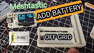 Off Grid MESHTASTIC Heltec V3 - ADD Battery