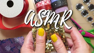 ASMR Crinkle - No Talking | Craft Supplies: Sequins & Tape Peeling