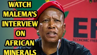 ANOTHER GREAT SPEECH FROM JULUIS MALEMA ON AFRICANS KEY MINERALS