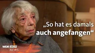 Holocaust-Überlebende Margot Friedländer im Gespräch | WDR Aktuelle Stunde