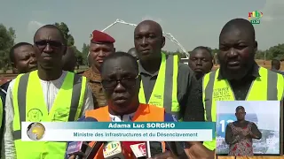 Désenclavement : le Ministre en charge des infrastructures sur le chantier du pont de Banakaledaga