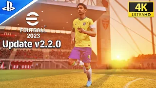 eFootball 2023 🔥 Brasil vs Spain - Sunset Weather 😱✅ ULTRA GRAPHICS 4K - Ver 2.2.0 | Fujimarupes