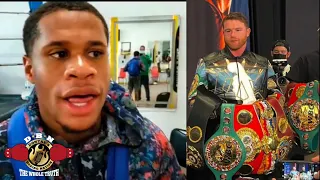 DEVIN HANEY REACTS TO TEOFIMO POSING WITH CANELO AS “UNDISPUTED”