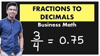 Converting Fractions to Decimals | Business Math @MathTeacherGon
