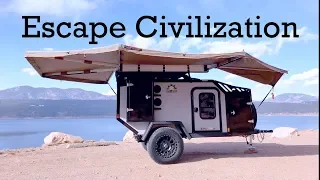 Ultimate Rugged Overland Off-Road Grid teardrop Trailer to Escape