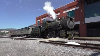 Steamtown HD 60 FPS: Railfest 2016 Action @ Scranton w/ Scranton Limited & Moscow Excursion