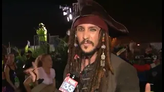 Capt. Jack Sparrow runs in Walt Disney World Marathon Weekend 5K