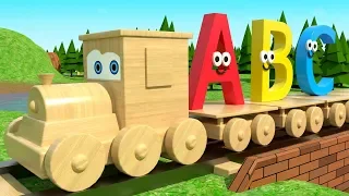 Learn Alphabet with Wooden Train Jimmy - ABC Train