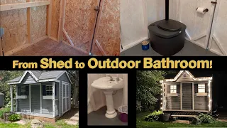 Converting a Shed into an Outdoor Bathroom