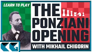 DANGEROUS + RARE Chess Opening for White! Ponziani Opening in Action with Mikhail Chigorin!