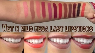 Wet N' Wild Mega Last Lipsticks review + swatch || ThatsSoYin