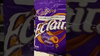 Chocolate caramel candy Eclairs cadbury #shorts #éclair #candy #caramel