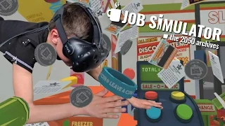 ALLES ZWEEFT !! | Job Simulator VR met Mods (HTC Vive)