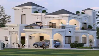 34x60 में 2 गाड़ी और 4 बेडरूम वाला घर का नक्शा ll 2040 sqft house design ll 226 gaj house design