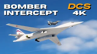 F-16C Scramble to Intercept Bomber | 4K Realistic Graphics DCS World