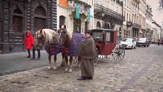 Підготовка до зйомки історичного серіалу "Кава з кардамоном" у Львові. 01.02.2021