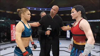 Ronda Rousey vs. Wonder Woman - EA Sports UFC 4 - Royal Girl Fights 💙❤️