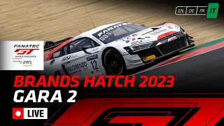 LIVE | Gara 2 | Brands Hatch | Fanatec GT World Challenge Europe 2023 (Italian)