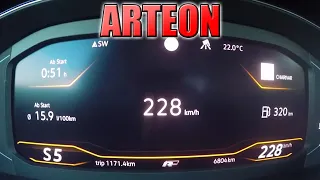 2020 VW Arteon 272 R-Line (0-260 Km/h) Acceleration, TOP SPEED Test✔