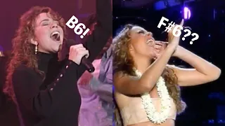 Mariah Carey - Every Emotions “HIGHHH” whistle attempt in order