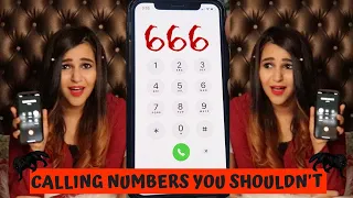 Calling SCARY Numbers You Should Never Call at 12 AM !!