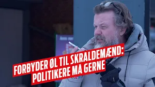 Forbyder øl til skraldemænd: Men politikere drikker selv