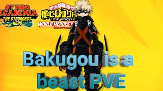 Trying WHM bakugou in PVE [MHA The Strongest Hero x MHA World Heroes Mission]