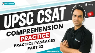 Reading Comprehension CSAT | English for IAS CSAT Prelims | English Reading Comprehension EduTap