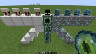 what if you create an ENDER GOLEM CREEPER in MINECRAFT